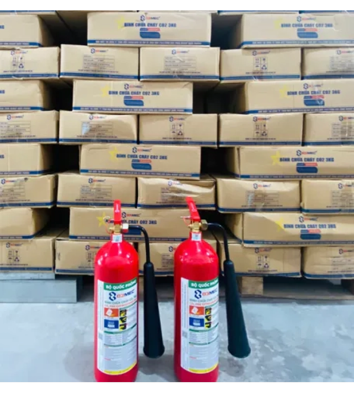 Bình Chữa Cháy dạng khí CO2 - Chính hãng, dập lửa sạch, không để lại cặn bột chữa cháy