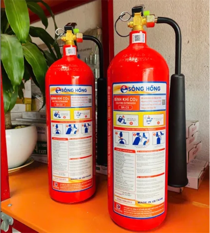 Bình Chữa Cháy dạng khí CO2 - Chính hãng, dập lửa sạch, không để lại cặn bột chữa cháy